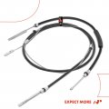 A-premium Rear Driver And Passenger Side Parking Brake Cable Assembly Compatible With Ford Models F150 2000-2003 Heritage