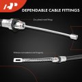 A-premium Rear Driver And Passenger Side Parking Brake Cable Assembly Compatible With Ford Models F150 2000-2003 Heritage
