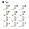 Uxcell Shelf Support Peg 6mm L-shaped Furniture Cabinet Closet Bracket Pegs For Kitchen Book Shelves Supplies 20pcs