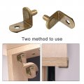 Uxcell Shelf Support Peg 6mm L-shaped Furniture Cabinet Closet Bracket Pegs For Kitchen Book Shelves Supplies 20pcs