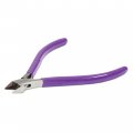 The Beadsmith Suuper-fine Spring Loaded Pliers With Purple Handle Cutter 