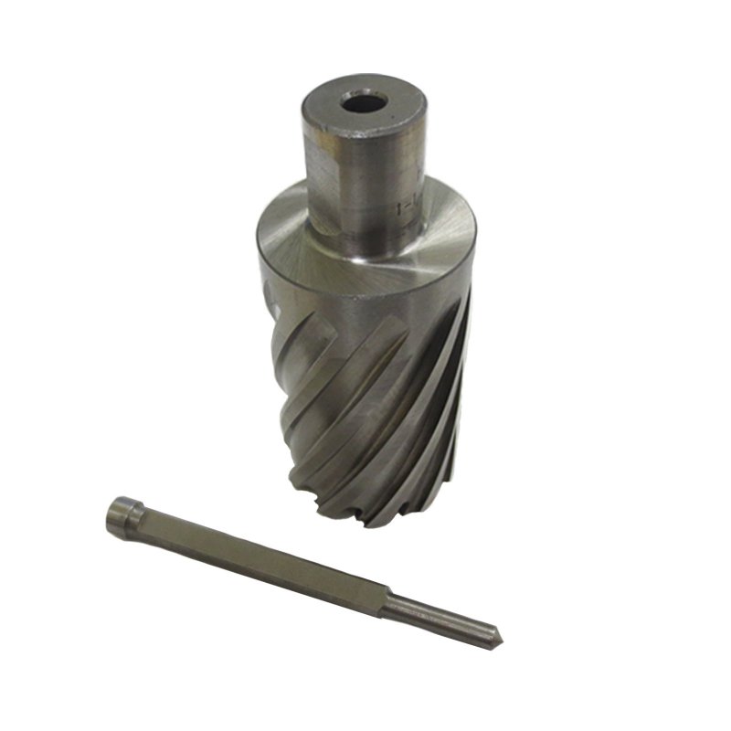 1 7 8 In Diameter X 2 Depth High Speed Steel Annular Cutter Model 47-12178 With Pilot Pin And 3 4 Shank