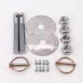 Kipa Stainless Hood Pin Set Chrome Hardware For Chevy Ford Mopar Drag Racing Race Durable 4056