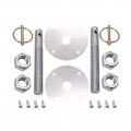 Kipa Stainless Hood Pin Set Chrome Hardware For Chevy Ford Mopar Drag Racing Race Durable 4056