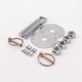 Kipa Stainless Hood Pin Set Chrome Hardware For Chevy Ford Mopar Drag Racing Race Durable 4056