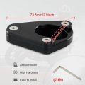 Motorcycle Side Stand Enlarger Fit For 2023 Ninja Zx-6r Zx636 2022 2021 2020 2019 2013 2014 2015 2016 2017 2018 Kickstand Shoes