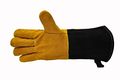 G F 8113suedeleather Premium Suede Leather Gloves Bbq Grill Fireplace Cotton Lining With 14 5 Extra Long Sleeve Heat Resistant 