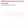 Vipmotoz Full Led Strip Rear Side Marker Lights Fender Parking Lamps Compatible With 1989-1994 Nissan S13 240sx Red Housing
