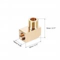 Uxcell Brass Pipe Fitting 90 Degree Barstock Street Elbow G1 8 Malexm8 Female 2pcs