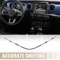 X Autohaux 1 Set Transmission Shift Linkage Kit For Jeep Wrangler Tj 1997-2006 Black Silver Tone