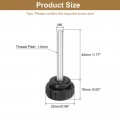 Uxcell 16pcs Round Knurled Thumb Screws M6 X 45mm Carbon Steel Zinc Plated Thread Thumbscrew Clamping Knob Screw For Quick