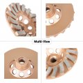 Waltyotur 4-1 2 Inch Diamond Cup Grinding Wheel 18-segments Heavy Duty Turbo Row Disc Segments 5 8-11 Arbor For Angle Grinder