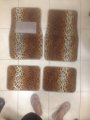 Tan Leopard Carpet 4 Piece Car Truck Suv Floor Mats 
