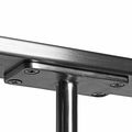 T 316 Stainless Steel Round Post Cap Top With Fixed Flat Saddle Used To Mount Wood Metal Tube Guard Rail Intermediate Posts 