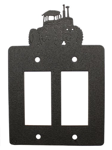 Tractor Double Gfi Rocker Light Switch Plate Cover