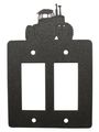 Tractor Double Gfi Rocker Light Switch Plate Cover 