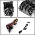 Compatible With 03-06 Gmc Sierra 1500 2500 3500 Pair Of Driving Fog Light Wiring Kit Switch Clear Lens