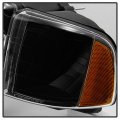 Acanii For 1999 2000 2001 Dodge Ram 1500 Sport Model Black Headlights Headlamps W Corner Lights Pair Set Left Right