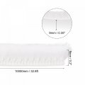 Uxcell Weather Stripping Brush 33ft L X 0 35 W 2 H Self-adhesive Seal Weatherstrip Sweep White For Door Window 2pcs Total 66ft