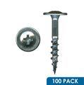 100 Pack Of Rok Hardware 8 X 1 Coarse Deep Thread Truss Head Drawer Front Adjustment Phillips Screws 