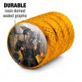 Night Hunter And Ravens Valve Stem Caps For Tire Rim Wheel Aluminum Yellow