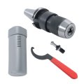 Cat40 Apu13 100 Keyless Drill Chuck Tool Holder 1 2 In For Cnc Milling Lathe Alloy Steel Collet Drilling Machine With Pull Stud 
