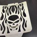 Httmt Mt298-07-sf Skull Flame Radiator Grille Cover Guard Protector Compatible With Suzuki Boulevard M109