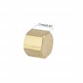 Uxcell 1 8 Inch Brass Cap 10pcs Pt1 Female Pipe Fitting Hex Compression Stop Valve Connector 11x11mm