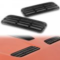 Eparts 2 Pieces Real Carbon Fiber Air Intake Bonnet Scoop Hood Vent For 2008 2009 2010 2011 2012 2013 2014 2015 Mitsubishi 