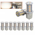 Leisure Led 10 Pack Rv Light Bulbs 300lm Natural White 4000k 1156 1141 1003 1073 Ba15s 18 Smd Replacement For Indoor Lights 