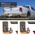 Vipmotoz For 2006-2018 Compatible With Dodge Ram 3500 Dually Red Led Strip Tail Gate Parking Brake Light Drl Replacement Dark