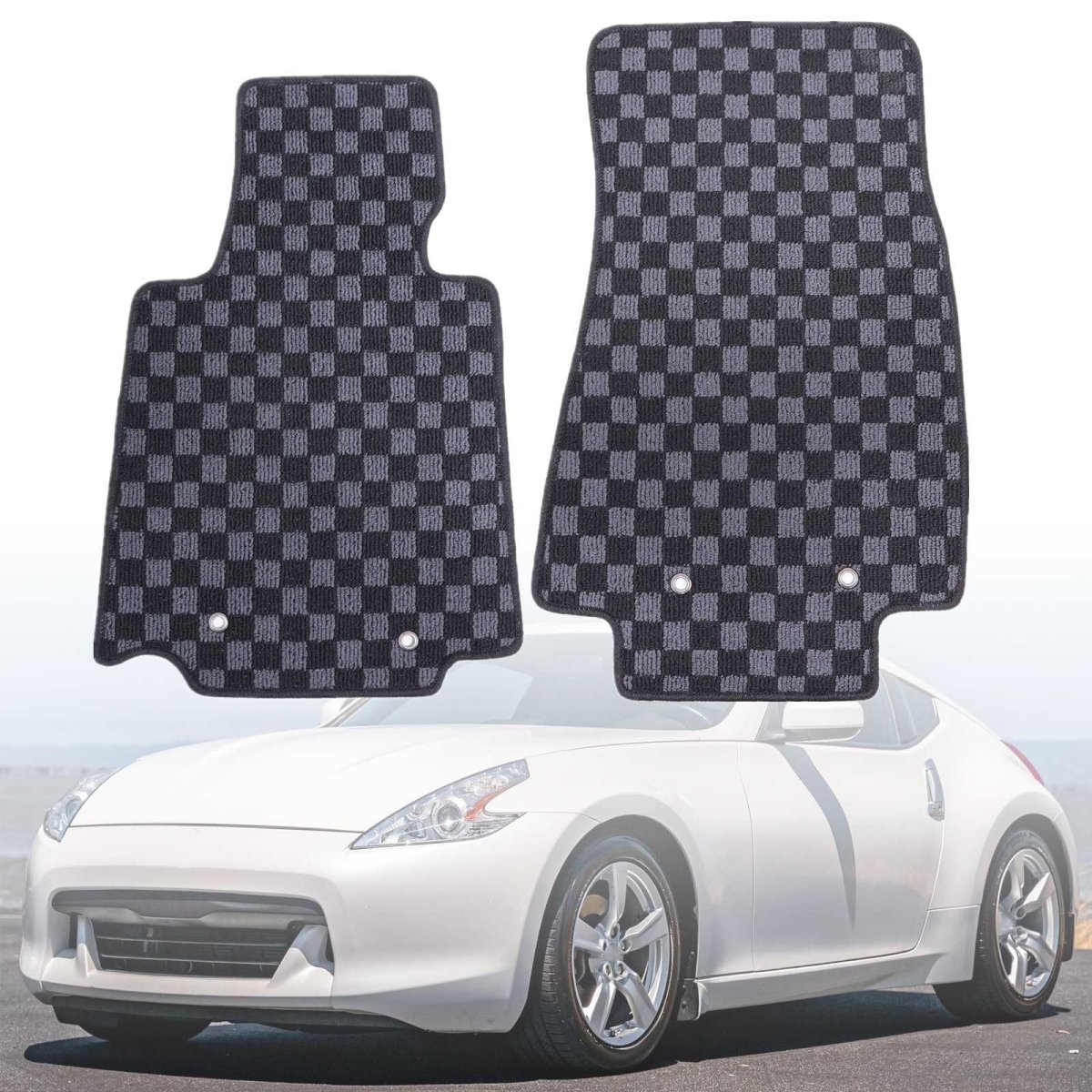 Floor Mats For Nissan Z34 370z 2009 2020 Black Polypropylene Fiber Interior Carpets Front And Second Row Right Left Direct