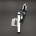 Hongk- Chrome 1 25mm Hole Diameter Spike Billet Handelbar Riser 8 Rise 11 Overall Height Compatible With Suzuki Intruder