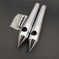 Hongk- Chrome 1 25mm Hole Diameter Spike Billet Handelbar Riser 8 Rise 11 Overall Height Compatible With Suzuki Intruder