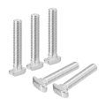 10pcs T-slot Bolts M8 X 50mm Hammer Head Bolt T Screw Drop-in Stud For 4040 Series Aluminum Extrusion Profile 304 Stainless 