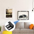 10 Pcs Stainless Steel Tile Hanger Adjustable Display Wall Mounting Bracket Mounted Hook Fastener For Mirrors Picture Frames 