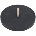 Master Magnetics Nadr257mbx Retaining Magnet With 1 4-20 Threaded Stud Rubber Covered Black 2 57 Diameter 3 Overall Height 32 