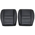Driver Passenger Bottom Perforated Leather Seat Cover Black For Ford F250 F350 F450 F550 Lariat 2002-2007 