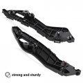 Front Bumper Support Spacer Retainer Brackets For Toyota Rav4 2013 2015 2 Piece Set Left And Right Side Black Part 525350r030