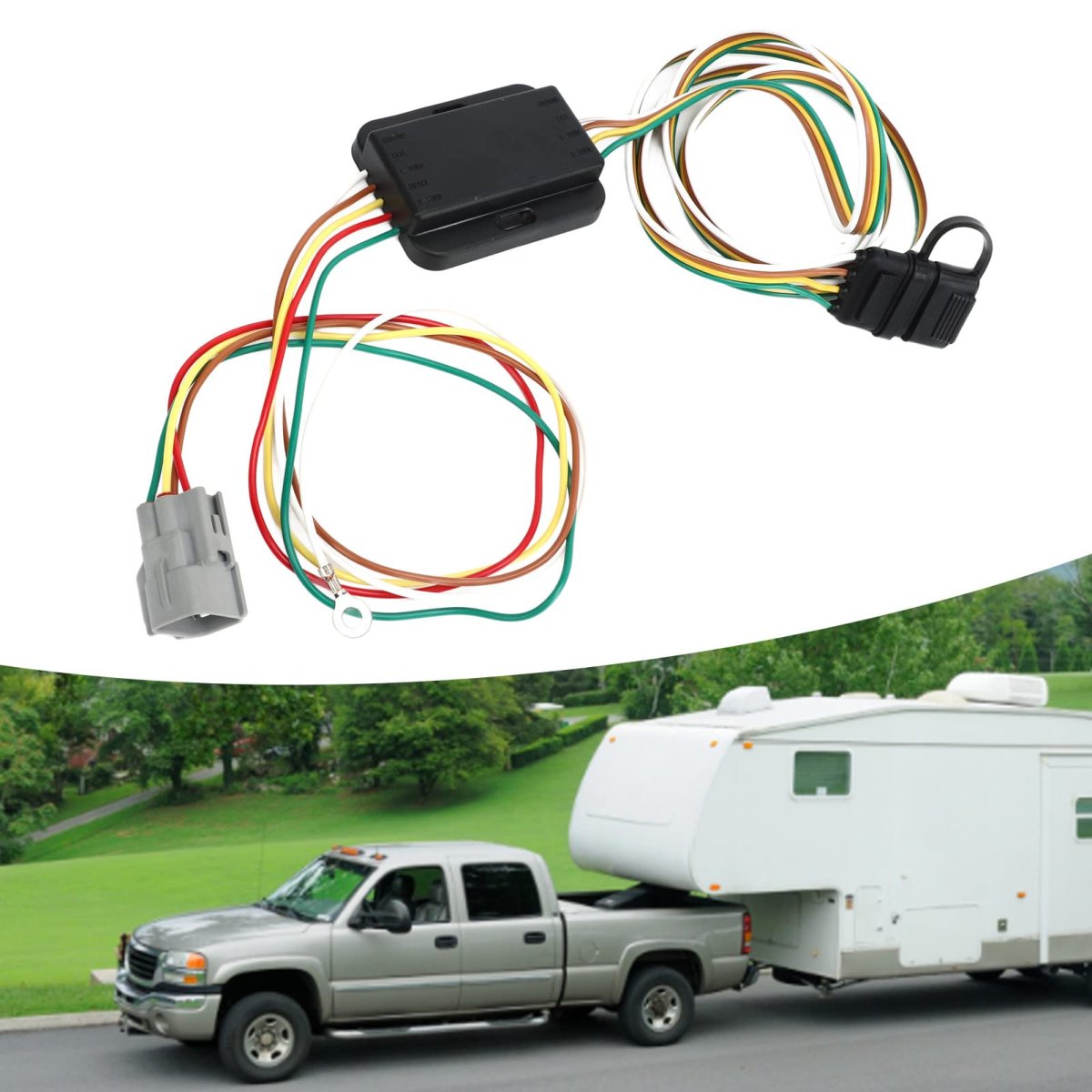 4 Pin Trailer Wiring Harness 55365 Tail Light Brake Turn For From 1998 1999