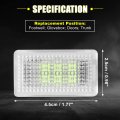 X Autohaux 2pcs Car Interior Led Footwell Light For Tesla Model 3 Y S X Door Puddle Trunk Inside Under Glow Glove Box Lighting