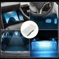 X Autohaux 2pcs Car Interior Led Footwell Light For Tesla Model 3 Y S X Door Puddle Trunk Inside Under Glow Glove Box Lighting