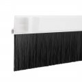 Uxcell Self-adhesive Door Bottom Sweep White Plastic W 2-inch Black Pvc Soft Brush 39-inch X 2 9-inch