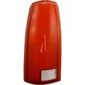 Make Auto Parts Manufacturing Left Side Red Clear Plastic Tail Light Lens Housing For Chevrolet K2500 K3500 C2500 C3500 