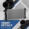 Dpi 2537 Factory Style 1-row Cooling Radiator With 5 8 Quick Disconnect Fittings Compatible Chevy Silverado Suburban Gmc Sierra