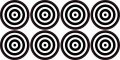Stickertalk Bullseye Target Vinyl Stickers 1 25 Inches By 
