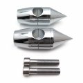 Hongk- 1 Chromed Handlebar Risers Compatible With Harley Cruisers Choppers Metrics 2 5cm Bar Diameter V-star Road Star Shadow