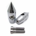 Hongk- 1 Chromed Handlebar Risers Compatible With Harley Cruisers Choppers Metrics 2 5cm Bar Diameter V-star Road Star Shadow