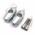 Hongk- 1 Chromed Handlebar Risers Compatible With Harley Cruisers Choppers Metrics 2 5cm Bar Diameter V-star Road Star Shadow
