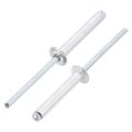 40pcs 5 32 X1 Aluminum Blind Rivets Grip And Steel Mandrel Dome Head Long Split For Metal Furniture Automotive Silver 